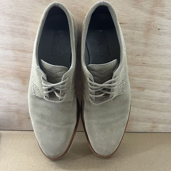 Allen‎ Edmonds Brooklyn Light Men Size 10 Shoes Light Brown Suede Derby Oxford main image 6